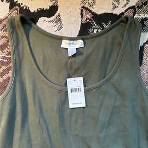 MOTHERHOOD MATERNITY GREEN TANK TOP DRESS BRAND NEW WITH TAGS